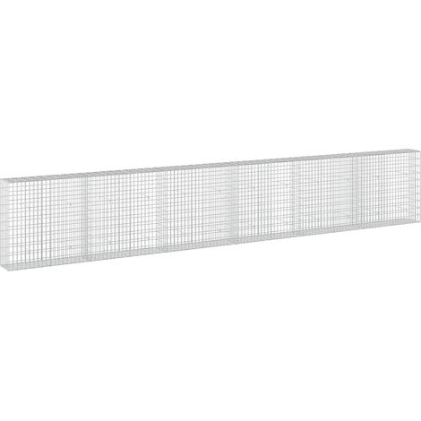 Gabion avec fil de 5 mm et maille de 5x10 cm 600x30x100 cm vidaXL (1/5)