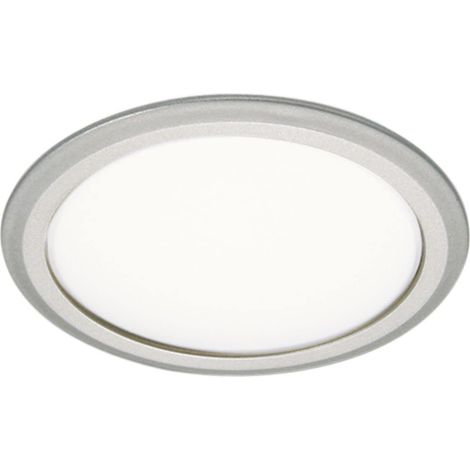 Spot LED encastrable rond 230 V à intensité variable Blanc neutre 4000 K avec 173 lumens Diamètre 62 mm Argenté