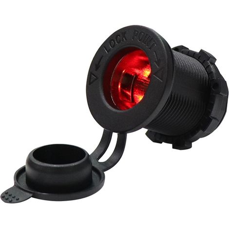 Presa accendisigari 10A/24V 20A/12V LED rosso (1/5)