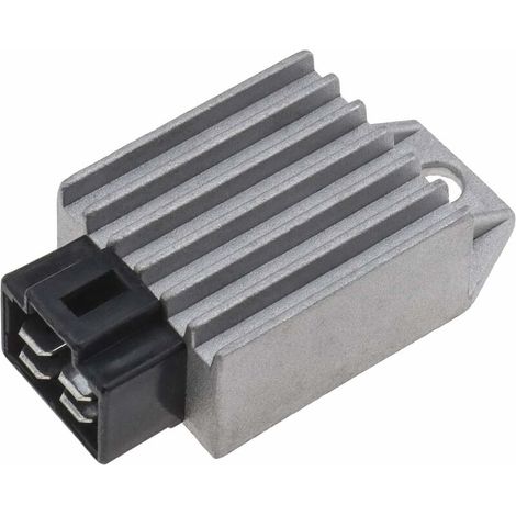 12V Redresseur de Régulateur de Tension à 4 Broches Compatible pour Moteur GY6 50cc 125cc 150cc Vélomoteur Scooter VTT Karts Petit Chariot