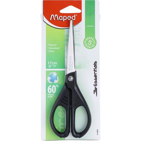 Maped Essential Green Forbici da ufficio Taglio a zig zag Nero, Acciaio inossidabile (1/3)