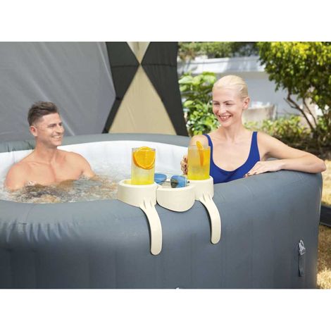 BESTWAY Porte-gobelets compatible tous Lay-Z-Spa sauf Fortifiber et Thermacore