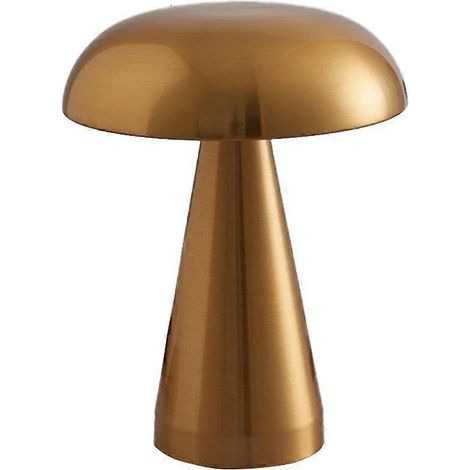 Lampe de table LED champignon tactile, intensité variable, chargement USB, veilleuse pour intérieur, café, chambre ou salon. (1/4)