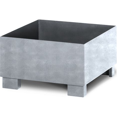 RR Industrietechnik Auffangwanne aus Stahl für 1x 200 Liter Fass ohne Gitterrost verzinkt