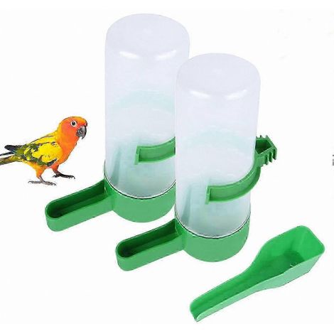 Lot de 2 distributeurs automatiques de nourriture et d'eau pour perruches (1/5)