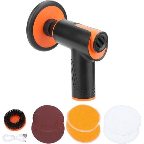 Polisseuse de voiture sans fil, kit de polissage portable, batterie rechargeable, kit de polissage pour le detailing et la réparation des rayures. (1/5)
