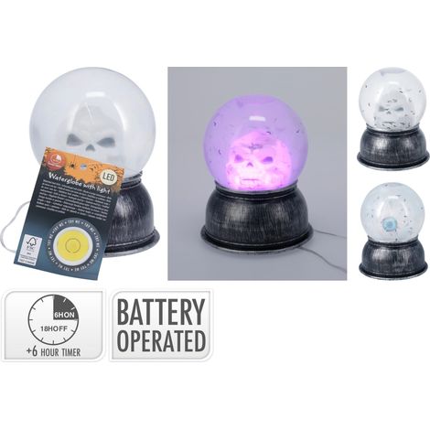 Sfera di neve Halloween con LED modello assortito PERAGA CHRISTMAS