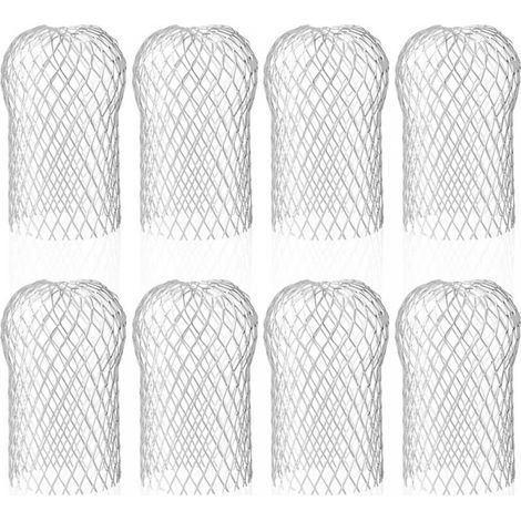 Set di 8 protezioni per grondaie in alluminio, filtri flessibili e resistenti per grondaie e pluviali, contro le foglie. (1/5)
