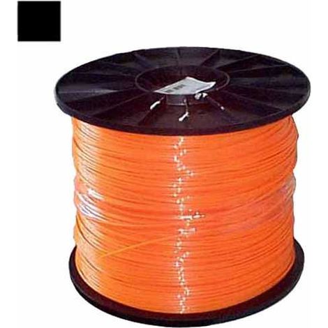 Hilo de nailon cuadrado de 3,0 mm, 1000 metros, plata