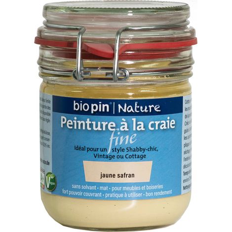 Pittura a gesso naturale 0,325 L - Giallo zafferano Biopin Nature
