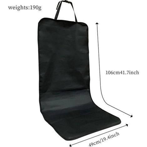 Cojín asiento coche mascotas, Tejido Oxford impermeable, Antideslizante, resistente desgaste exteriores, Universal asiento trasero coche, Gris (1/5)