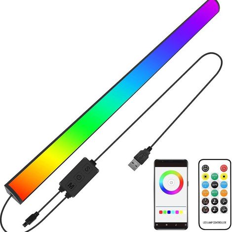 Clavier lumineux à capteur de couleur fantôme rvb, écran ambiant, rétro-éclairage, interrupteur de nuit/télécommande interactive (1/5)