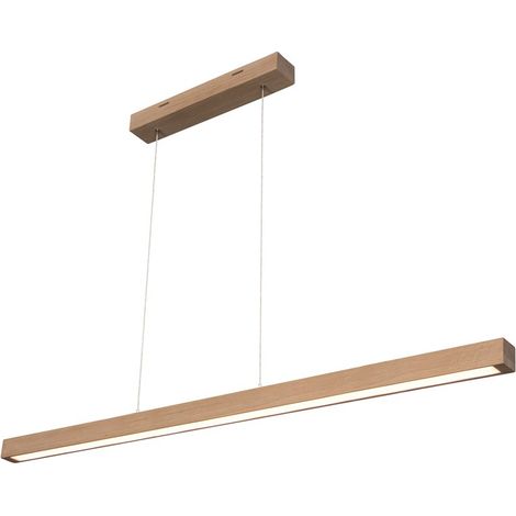 Suspension en Chêne Huilé Design Contemporain avec Variateur Tactile SMAL 2 LED (1/2)