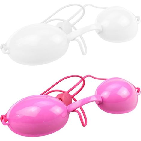 Masque Oculaire Protecteur Au Laser, Lunettes De Sécurité Pour Beauté, Bains Soleil, Réglable En PVC, Couleur Rose Et Blanc (1/4)