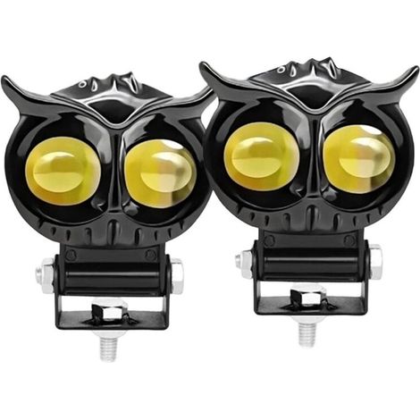 Geeignet für 60W LED-Offroad-Zusatznebelscheinwerfer, zweifarbig (bernstein-weiß), 3 Modi, 2er-Pack, geeignet für LKWs, SUVs, UTVs und Motorräder.
