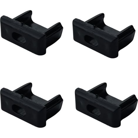 Kit Evotrade 4 Embouts Pour Goulotte LED Mini – Finition Soignée, Compatible Mini, Idéal Cuisines Et Séjours – Noir
