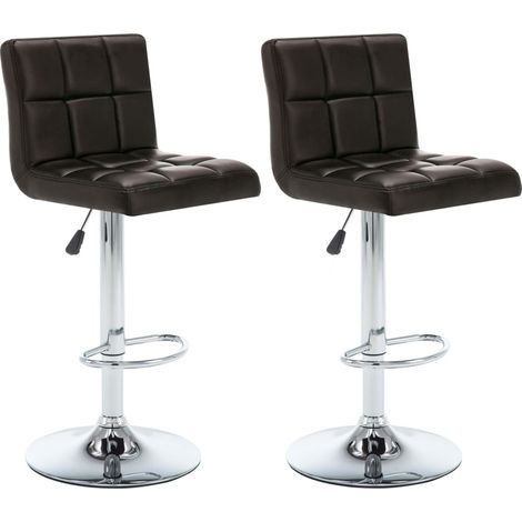 Maison Exclusive - Sgabelli da Bar 2 pz Marroni in Similpelle