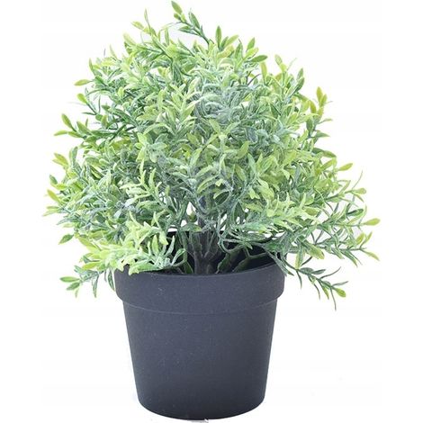REALISTISCHE KÜNSTLICHE TOPFPFLANZE 20 cm SCHÖNER ROSMARINBUSH