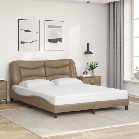 Cadre de lit sans matelas-Structure de lit cappuccino 160x200 cm similicuir 816111 (1/5)