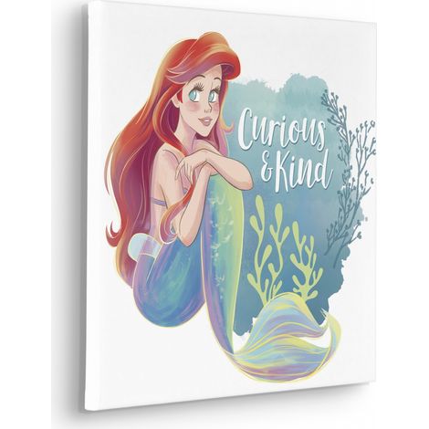 Tableau mural Disney Ariel Curious & Kind 40x40 cm