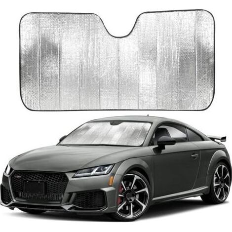 Pare-soleil accordéon pour pare-brise de voiture Protection contre les rayons UV nocifs Pare-soleil pliable pour pare-brise automobile - 140 x 70 cm