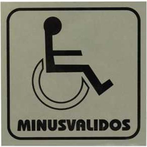 Plaque 11x11 « Handicapé », LOGUI (1/2)