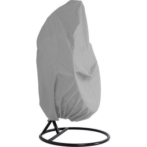 Housse de Chaise Suspendue en Tissu Oxford imperméable avec Doublure en PVC Housse de Chaise balançoire pour terrasse avec Sac de Rangement 230 x 200 cm,Gris (1/5)