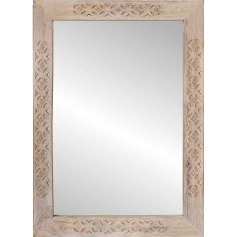 Miroir de salle de bain avec miroir Blanc 70 x 50 x 2,5 cm CFW141561 (1/5)
