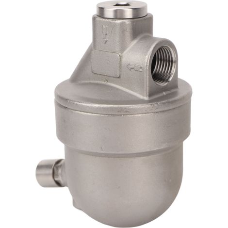 Purgeur automatique d'air inoxydable, vanne de drainage pneumatique sans consommation pour réservoir à gaz, modèle YA S6 (1/5)