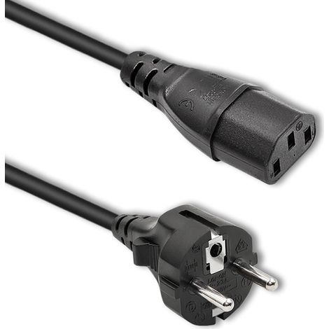 Cavo di alimentazione Qoltec IEC C13/SCHUKO  3x0,75 mm²  1,8 m (1/5)