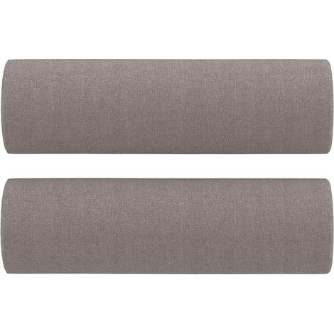 Maison Exclusive - Cojines decorativos 2 uds tela gris taupe 15x5 (1/5)