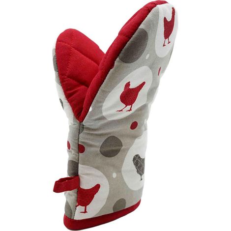 Gant de Cuisine à Pince "Suzette" 24cm Rouge (1/3)