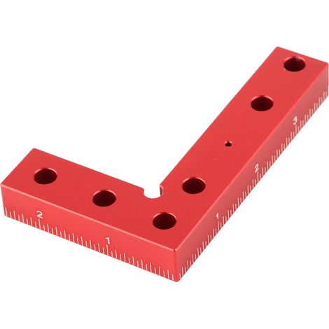 Petit gabarit de perçage carré en alliage d'aluminium pour le travail du bois, outil de centrage et guide de perçage pour tourillons. (1/5)