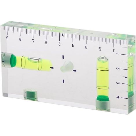 Mini Niveau de Bulle de Niveau magnétique Transparent à Deux Directions de Haute précision 95 x 51 x 13 mm (1/5)