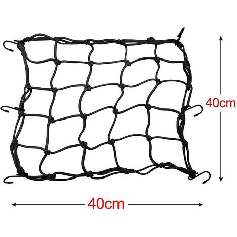 filet Bagages Elastique,2 Pcs Tendeurs Elastique Avec Crochets, Accessoires Moto Filet Transport Pour Support Casque Et Porte Bagage, Pour Motos (1/5)