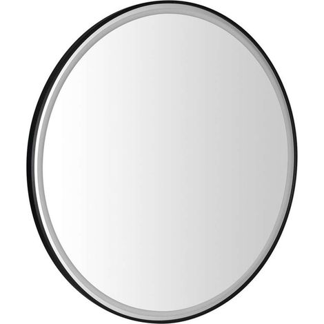Sapho - Kadris Spiegel mit LED-Beleuchtung, Durchmesser 80 cm, mattschwarz KD080 (1/5)