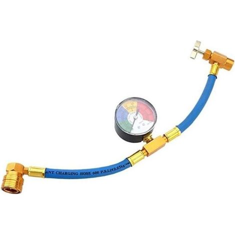 Tuyau de Recharge pour climatisation de voiture, réfrigérant, fluorure, avec Tube de mesure, R134A [AE2C783] (1/4)