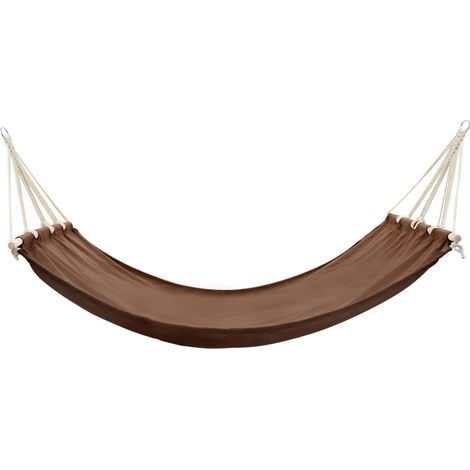 Hamac avec barre 210x150 cm Marron (1/4)