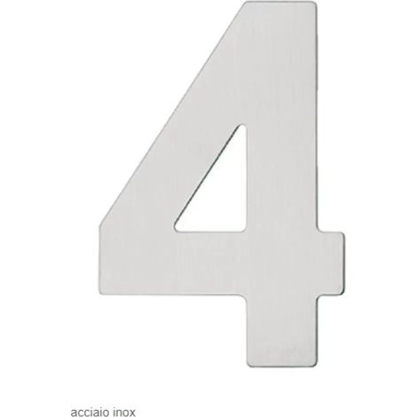 NUMERO CIVICO HAFELE IN ACCIAIO INOX Numero : 8 (1/2)