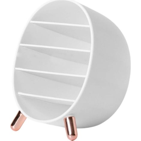 Boîte de rangement pour rouges à lèvres-Organisateur de bureau anti-poussière à plusieurs compartiments pour gloss,fards paupières (1/5)