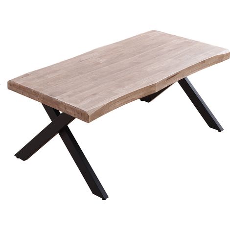 Table basse élévatrice Xena avec plateau en chêne miel/noir. (1/3)