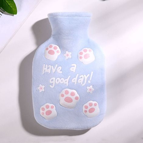 Thermos Amovible Lavable Thermos Caoutchouc Thermos Chauffe-mains Chauffe-mains Cadeau Bleu (1/2)