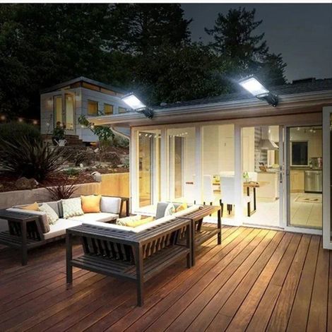 Lampes Solaires D'Extérieur à LED, Appliques Murales Étanches avec Détecteur de Mouvement, Éclairage Solaire pour Jardin, Terrasse, (1/5)