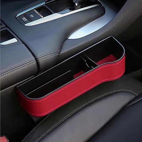(T6) Organisateur de siège auto pour portefeuille et téléphone, rangement pour fentes, accessoires auto (1/5)