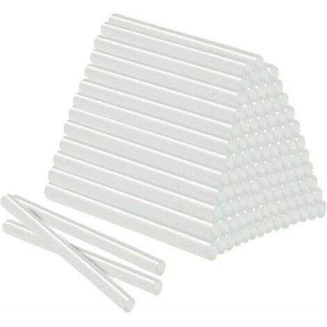 Lot de 100 bâtonnets de colle chaude pour pistolet à colle – Diamètre 11 mm, longueur 200 mm, transparents, poids total 2 kg (1/5)