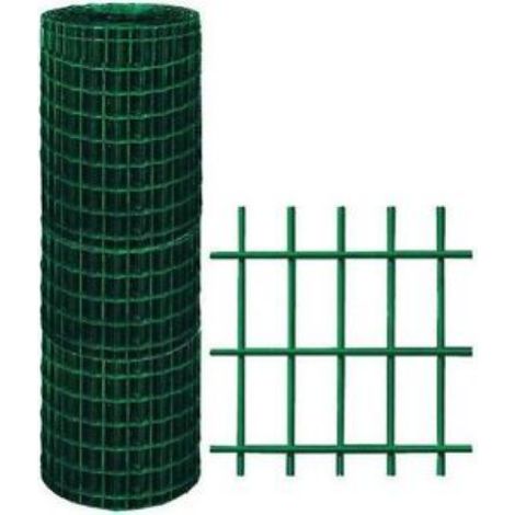 Filet Sidex pour clA ture galvanisA e plastifiA e A lectrosoudA e cm h 100x25 m maille 75x50 mm