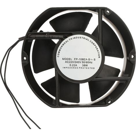 Ventilador axial de refrigeración FP-108EX S1-S, 220 V CA, 38 W, rodamiento de bolas, forma ovalada