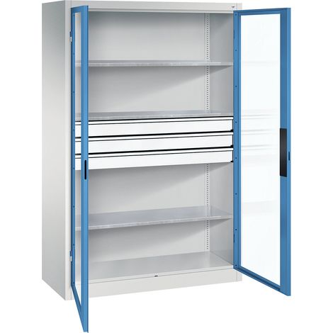 C+P, Armoire vitrée à portes battantes, h x l x p 1950 x 1200 x (1/4)