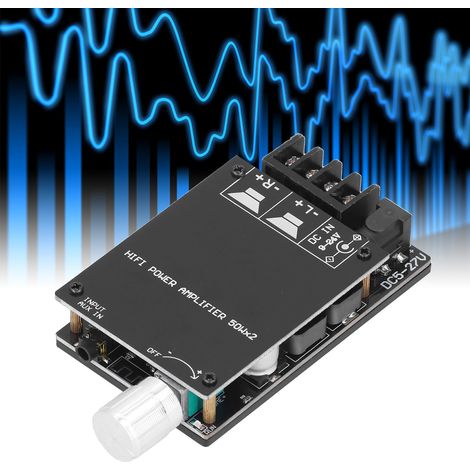 ZK-502C Hochwertige Bluetooth-Digitalverstärkerplatine mit 2 x 50W TPA3116D2 Lautsprechern, 2.0 Stereo-Audio (1/5)
