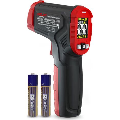 DELIXI Infrarot-Thermometer – Hochpräzises Industriethermometer mit Laserzielung (Messbereich -50°C bis 550°C), ideal für Küche & Handwerk (1/5)
